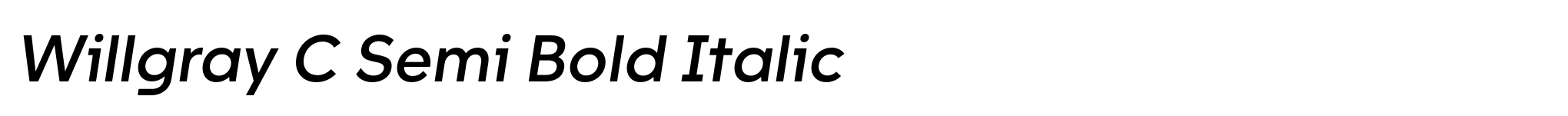 Willgray C Semi Bold Italic image